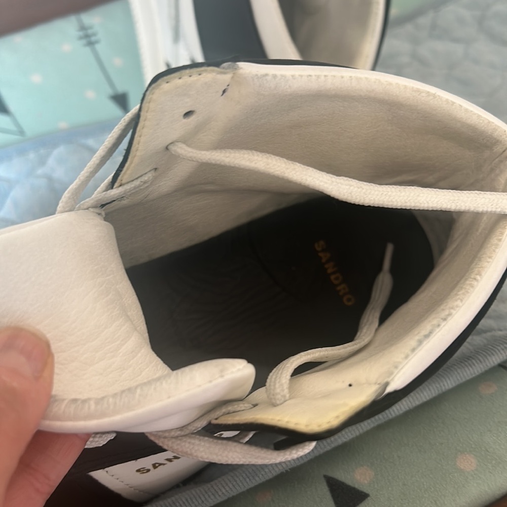 Sandro two tone high top sneakers - Picture 6 of 10